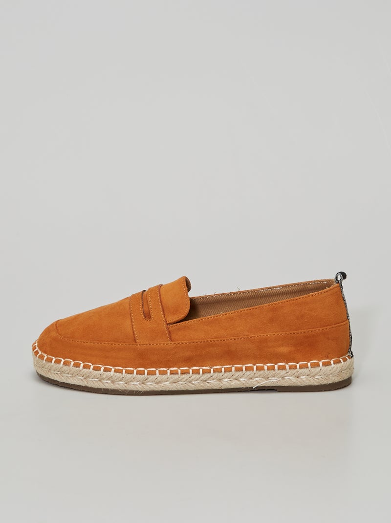 Mocassins em camurça sintética Camel - Kiabi