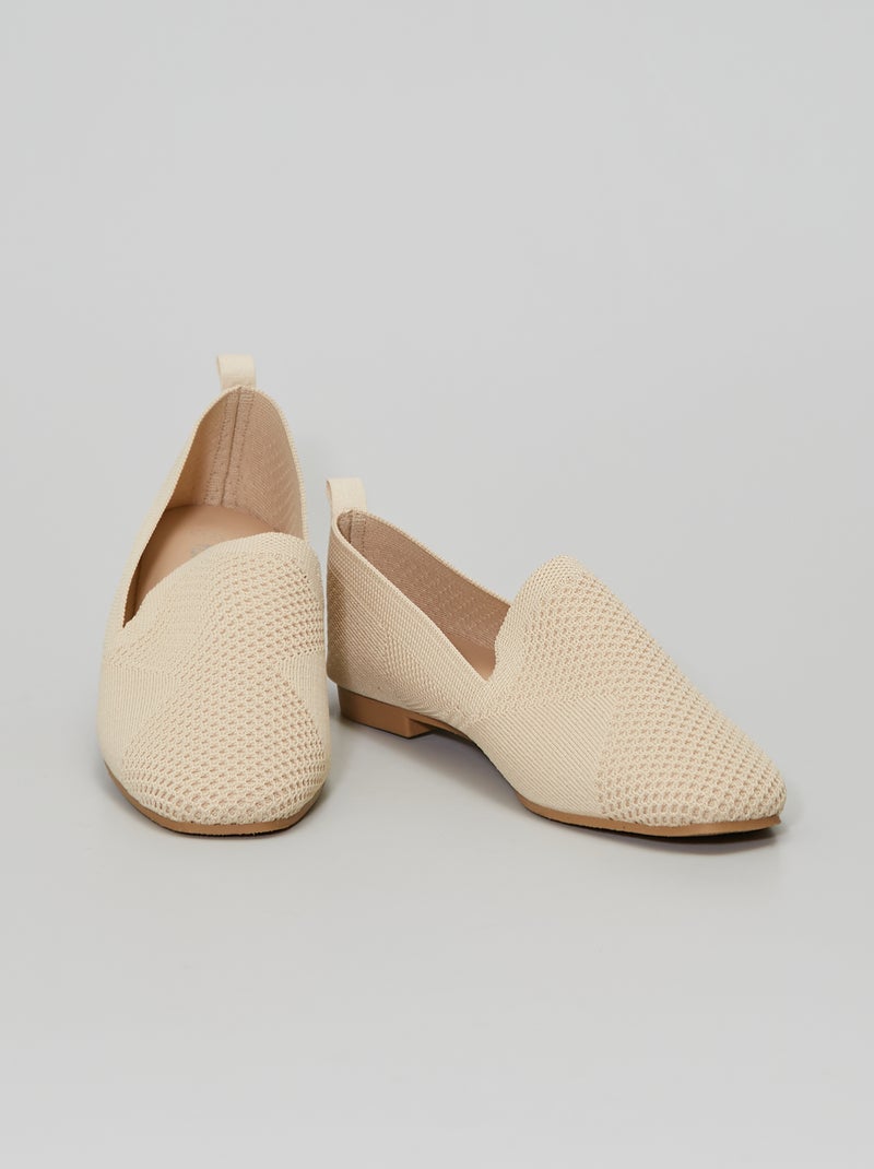 Mocassins em tecido BEGE - Kiabi