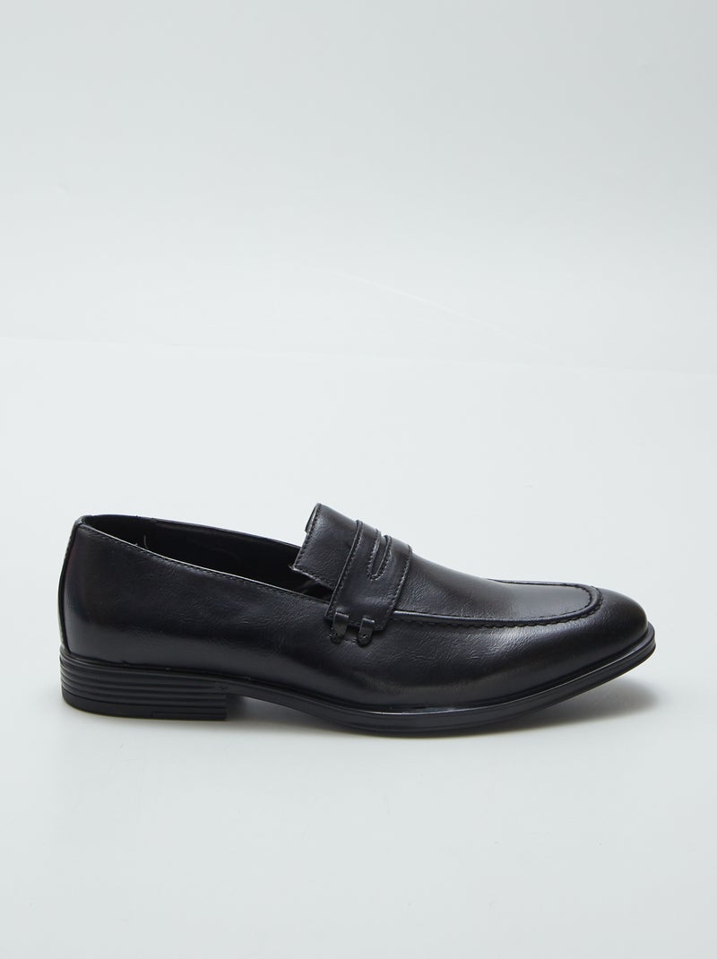 Mocassins em verniz PRETO - Kiabi