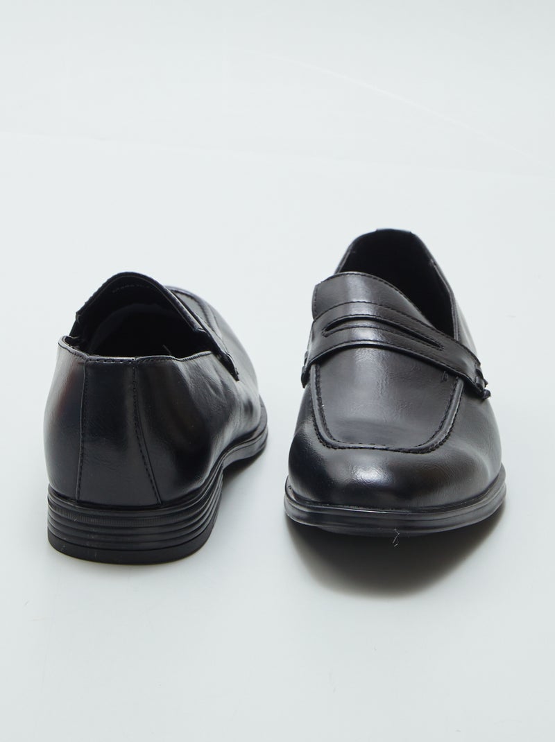 Mocassins em verniz PRETO - Kiabi