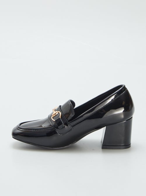 Mocassins envernizados com salto - Kiabi