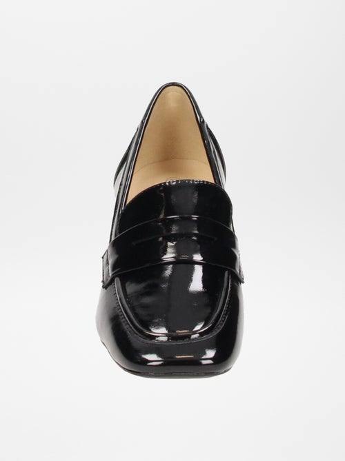 Mocassins envernizados com salto - Kiabi