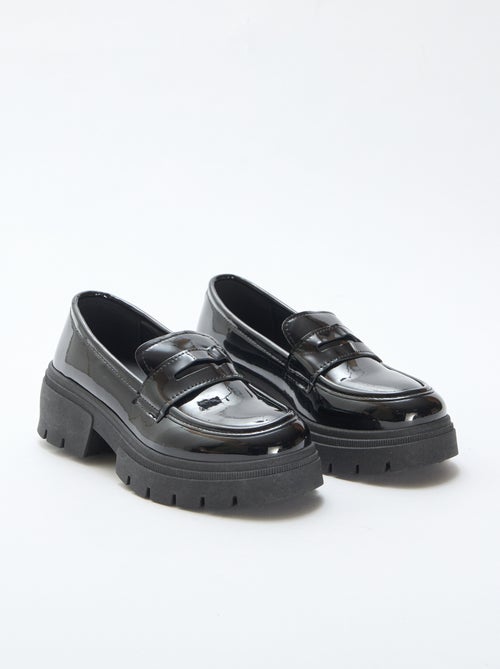 Mocassins envernizados com sola tratorada - Kiabi