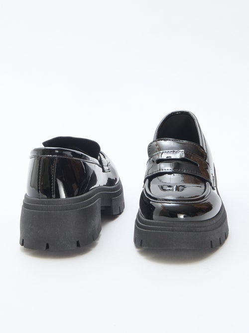 Mocassins envernizados com sola tratorada - Kiabi