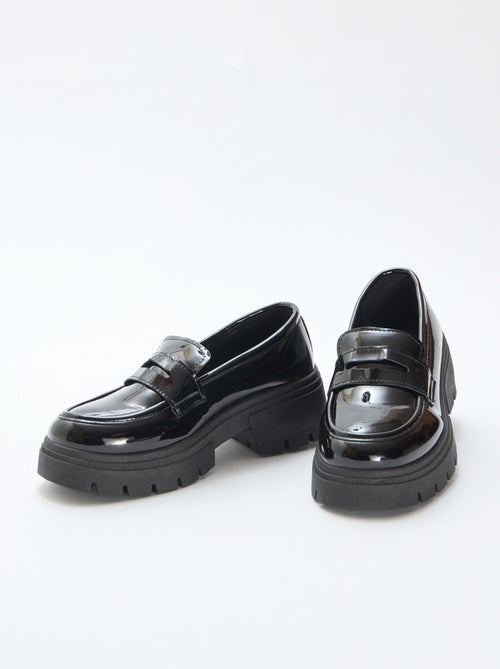 Mocassins envernizados com sola tratorada - Kiabi