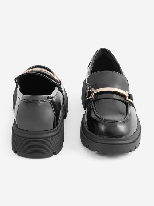 Mocassins envernizados com solas tratoradas - Kiabi