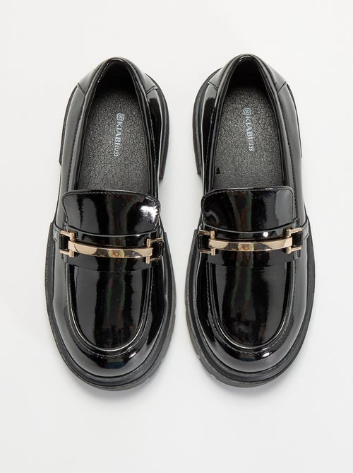 Mocassins envernizados com solas tratoradas - Kiabi