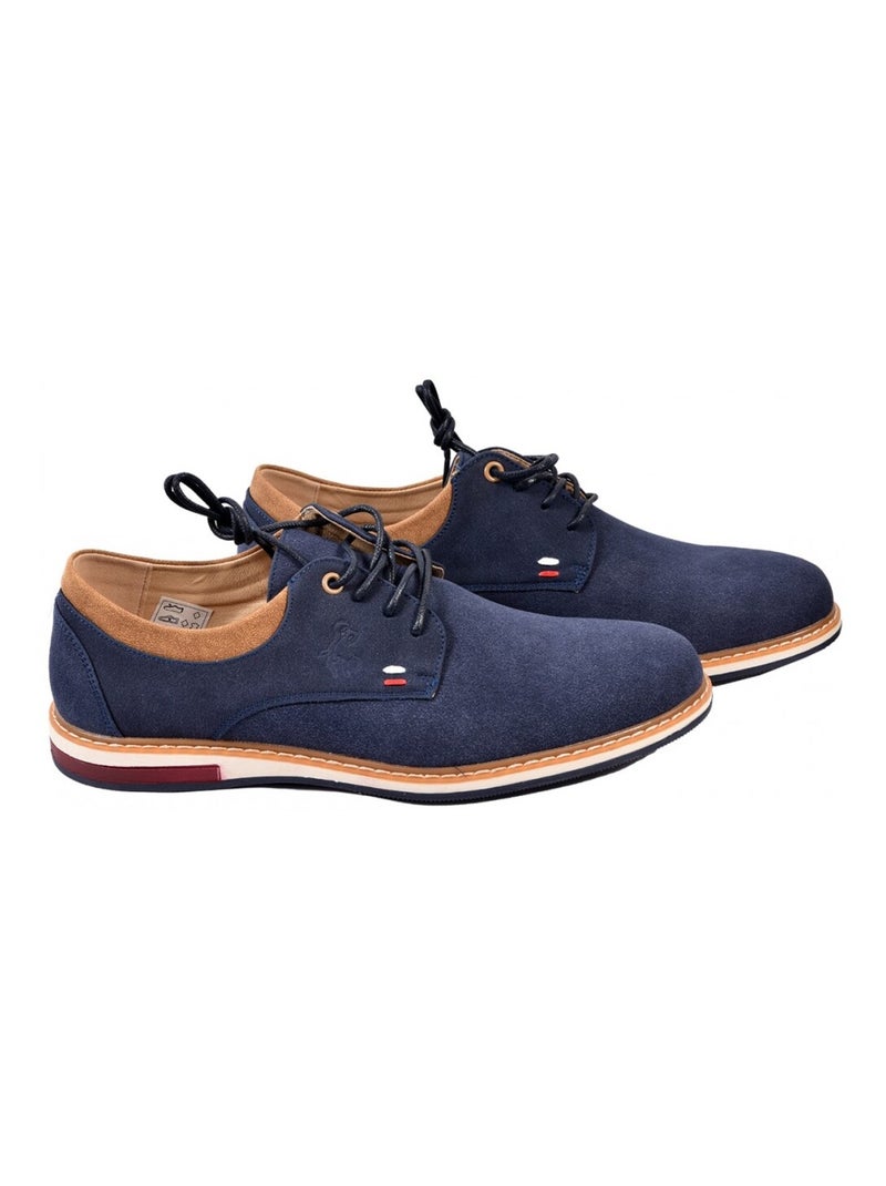 Mocassins Forro Cabedal Premium Azul-marinho - Kiabi