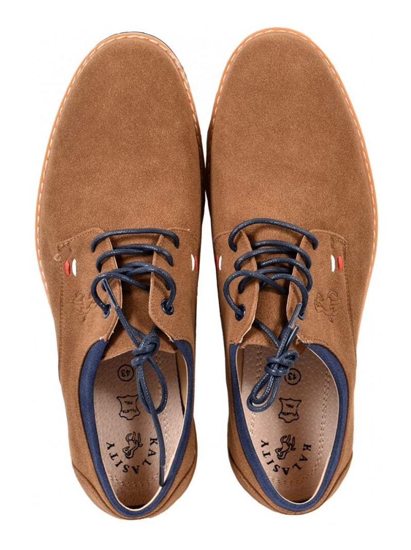 Mocassins Forro Cabedal Premium Castanho - Kiabi