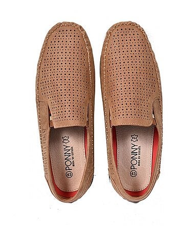 Mocassins homem forro em couro premium