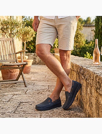 Mocassins homem microperfurados conforto verão sola dentada ozabi