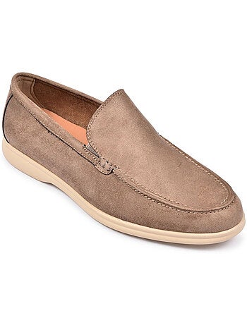 Mocassins Homem Premium Camurça Conforto Slip-On OZABI
