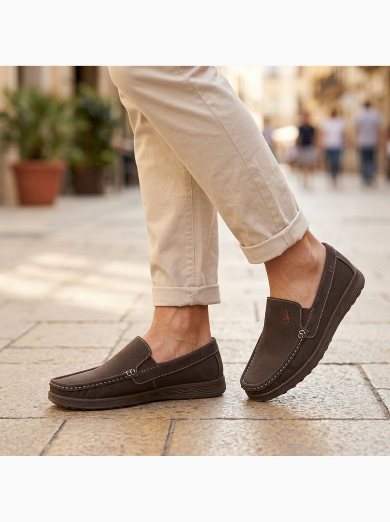 Mocassins homem verão conforto sem atacadores ozabi Moca - Kiabi
