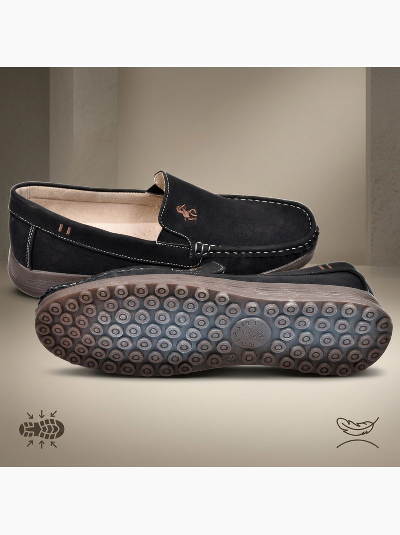 Mocassins homem verão conforto sem atacadores ozabi Preto - Kiabi