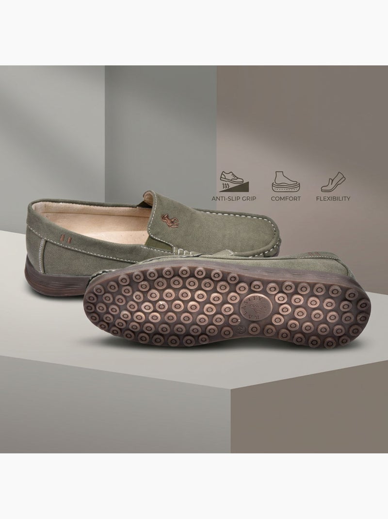 Mocassins homem verão conforto sem atacadores ozabi Verde - Kiabi