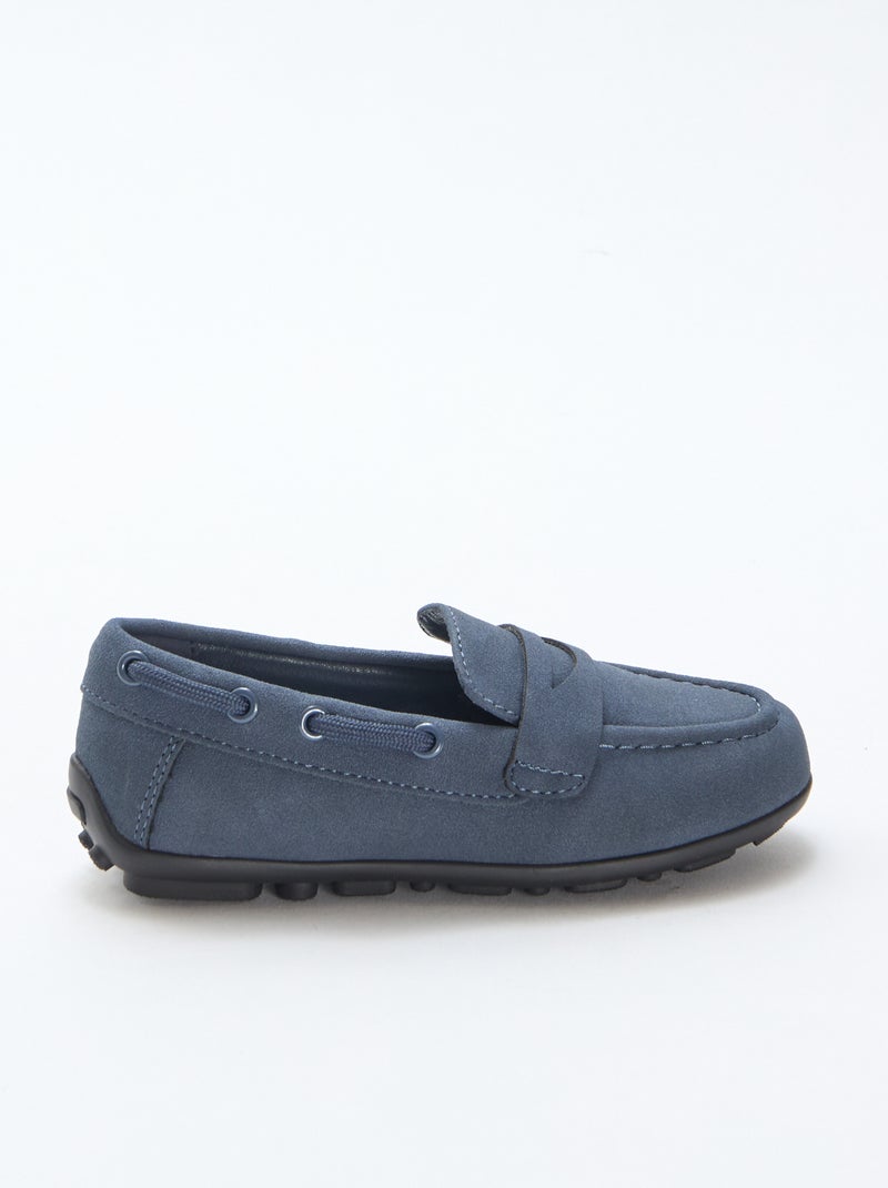 Mocassins lisos Azul - Kiabi