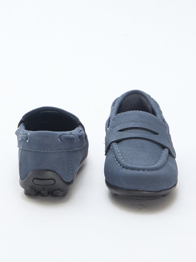 Mocassins lisos Azul - Kiabi