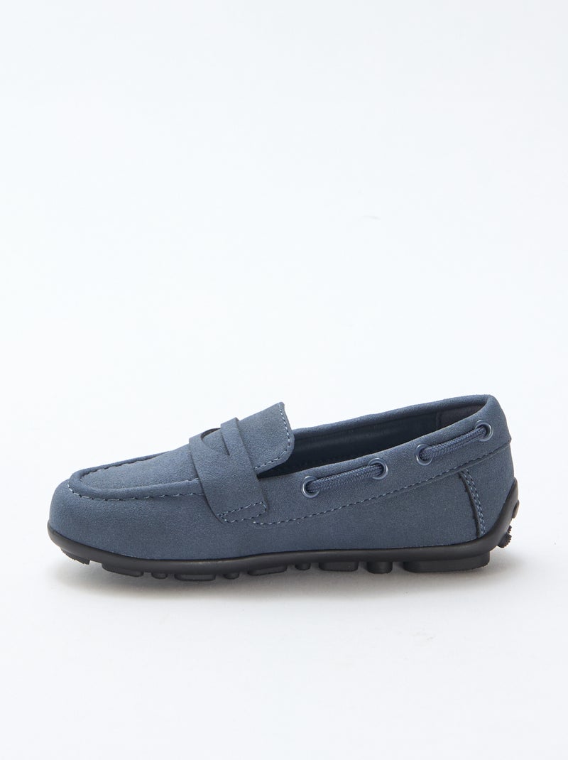 Mocassins lisos Azul - Kiabi