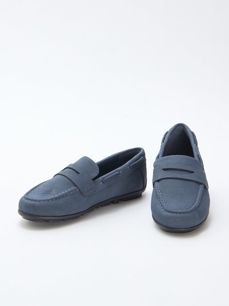 Mocassins Lisos Azul - Kiabi