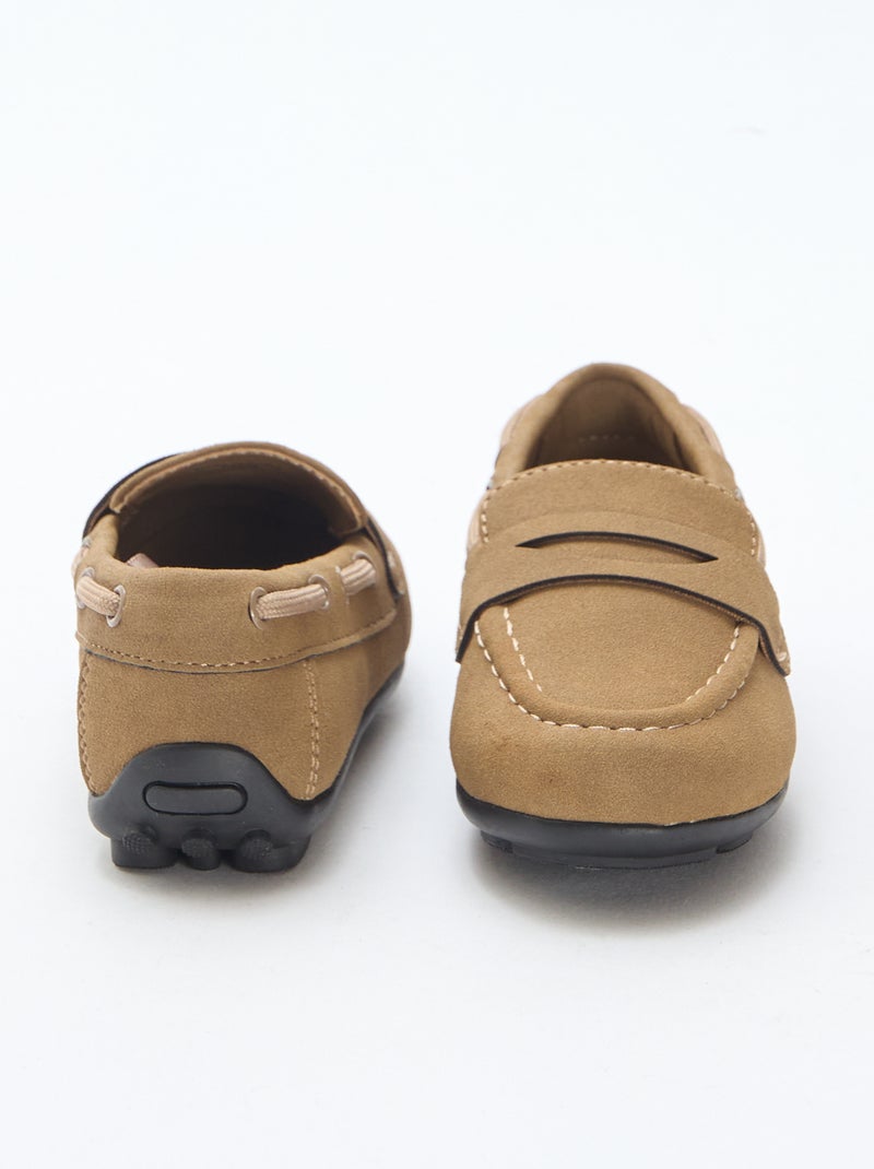 Mocassins lisos Castanho - Kiabi