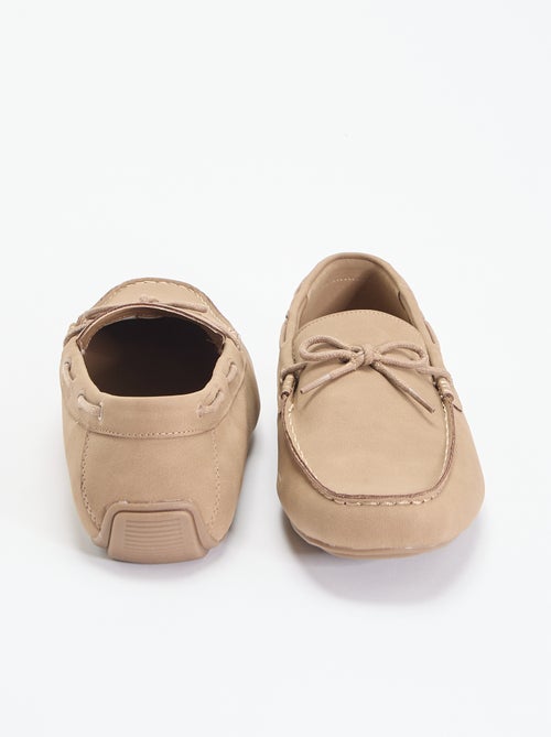 Mocassins lisos em camurça sintética - Kiabi