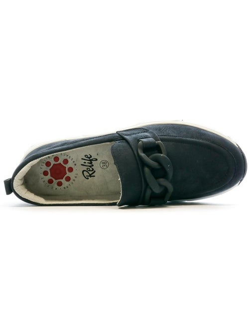 Mocassins marinho relife vilsage para mulher - Kiabi Mocassins marinho relife vilsage para mulher - Kiabi