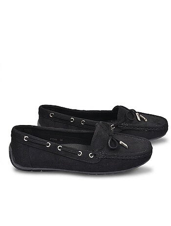 Mocassins mulher atacador camurça bobo chic 3 cores ozabi