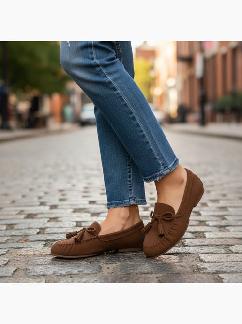 Mocassins mulher bobo chic nó pampilhos camurça sintética ozabi - Kiabi