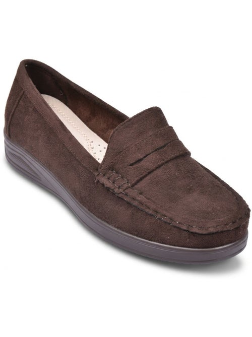 Mocassins mulher penny loafer camurça conforto ozabi - Kiabi Mocassins mulher penny loafer camurça conforto ozabi - Kiabi
