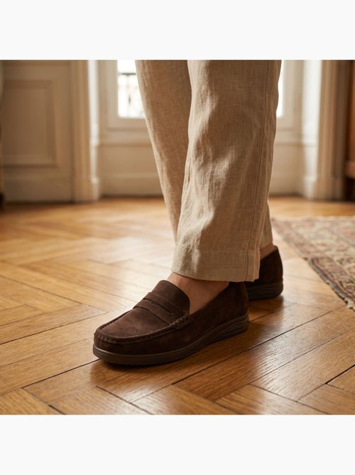 Mocassins mulher penny loafer camurça conforto ozabi - Kiabi Mocassins mulher penny loafer camurça conforto ozabi - Kiabi
