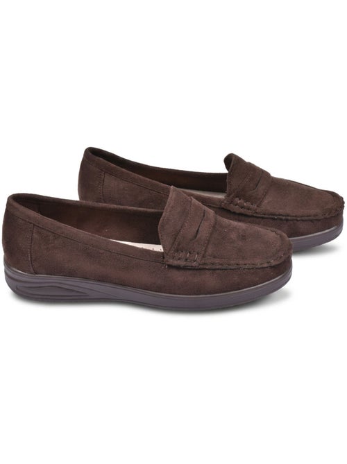 Mocassins mulher penny loafer camurça conforto ozabi - Kiabi Mocassins mulher penny loafer camurça conforto ozabi - Kiabi
