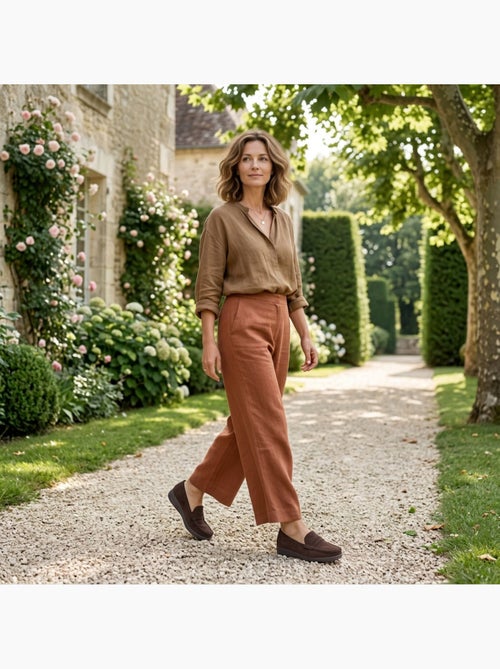 Mocassins mulher penny loafer camurça conforto ozabi - Kiabi Mocassins mulher penny loafer camurça conforto ozabi - Kiabi