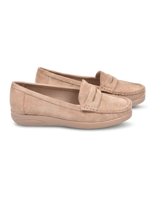 Mocassins mulher penny loafer camurça conforto ozabi - Kiabi Mocassins mulher penny loafer camurça conforto ozabi - Kiabi