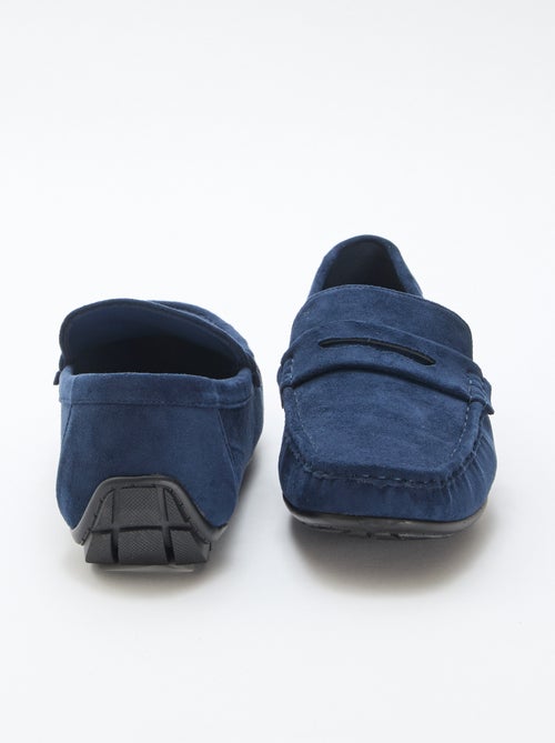 Mocassins náuticos com efeito de camurça - Kiabi