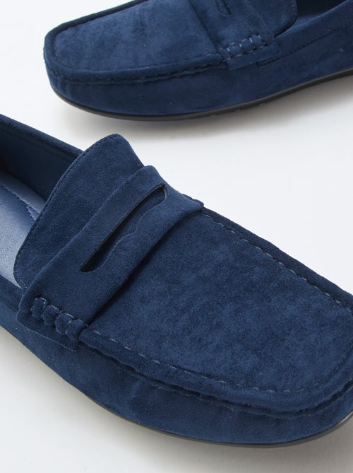Mocassins náuticos com efeito de camurça - Kiabi