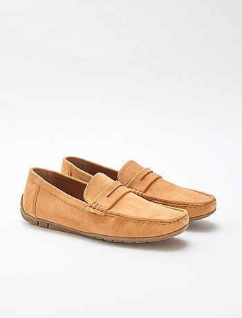 Mocassins náuticos com efeito de camurça