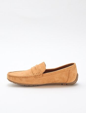 Mocassins náuticos com efeito de camurça