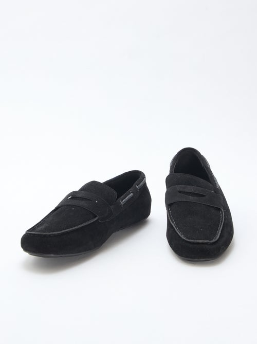 Mocassins náuticos em camurça lisa - Kiabi