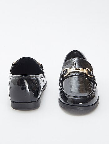 Mocassins rasos de verniz