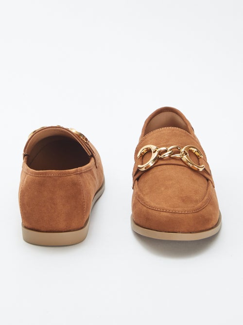 Mocassins tipo vela em camurça sintética - Kiabi