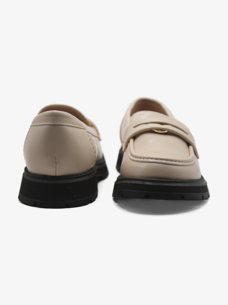 Mocassins vintage Creme - Kiabi