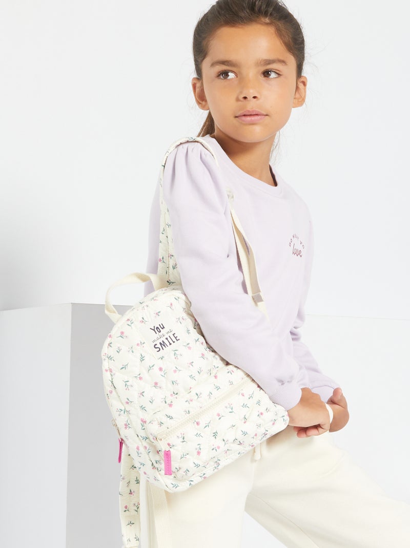 Mochila acolchoada BEGE - Kiabi