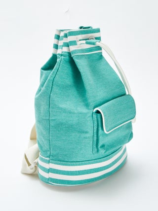 Mochila bicolor tipo saco