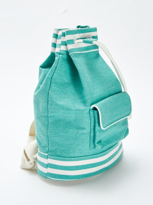 Mochila bicolor tipo saco - Kiabi