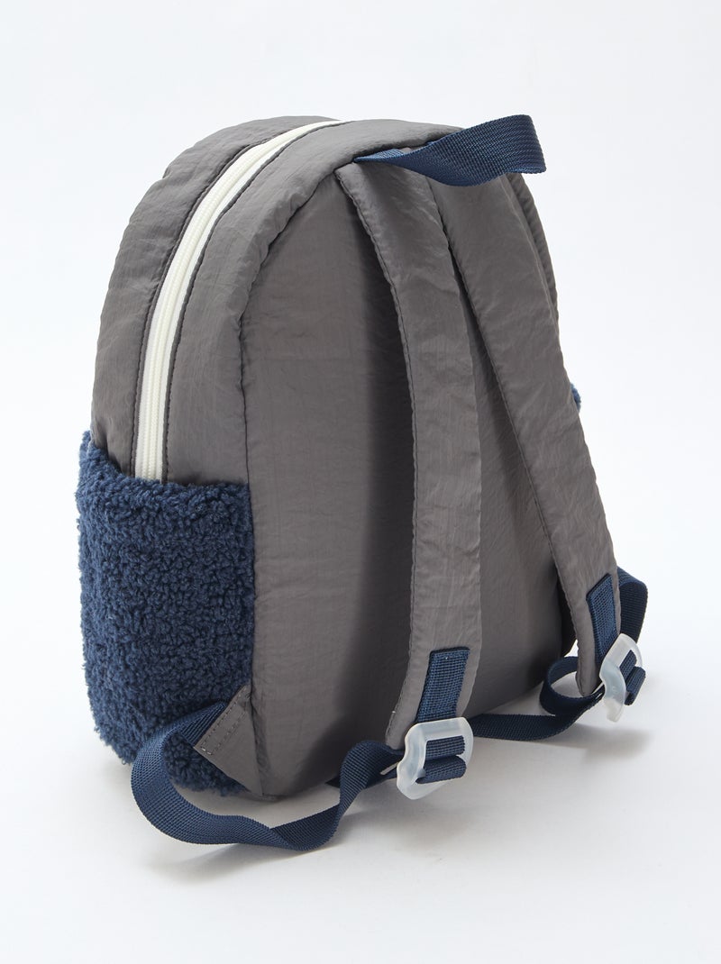 Mochila bimaterial Azul - Kiabi