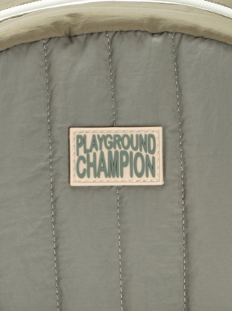 Mochila bimaterial Verde - Kiabi