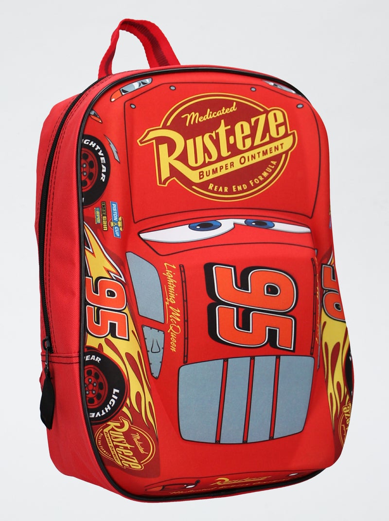 Mochila 'Carros' em relevo Vermelho - Kiabi