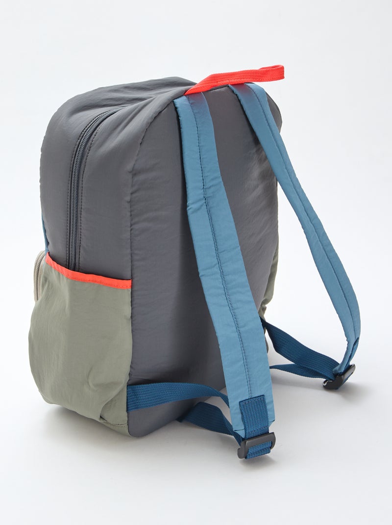 Mochila Color Block Azul - Kiabi