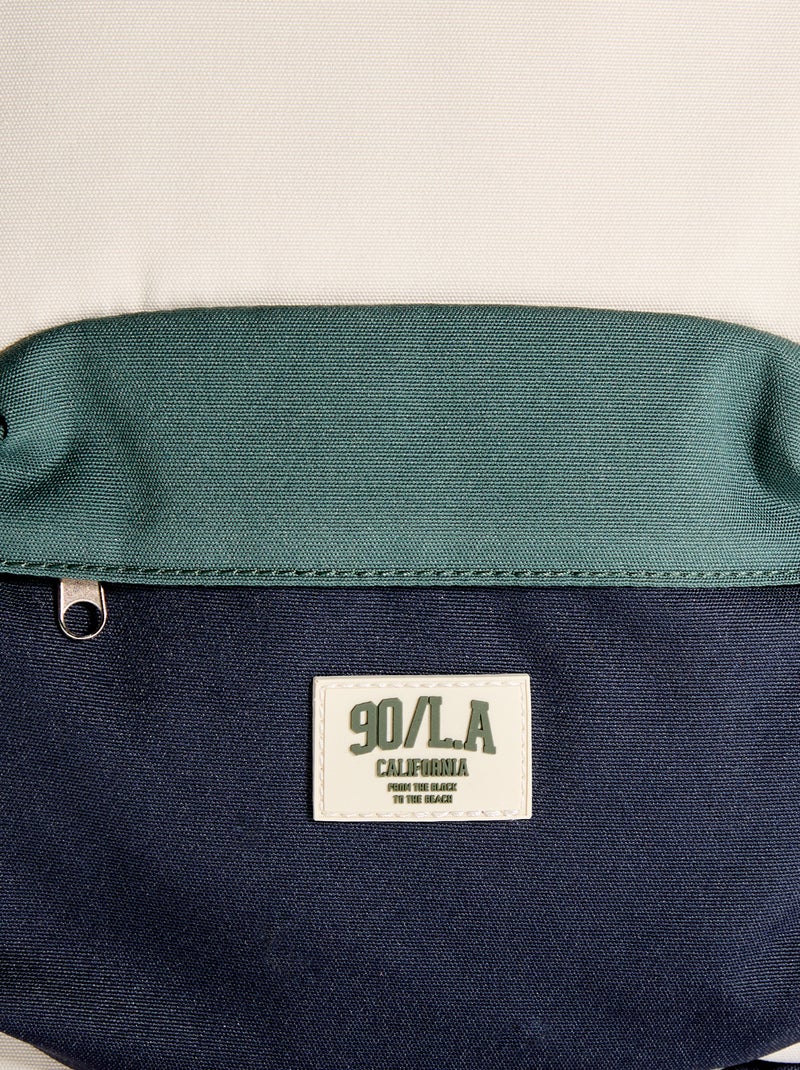 Mochila color block Azul - Kiabi