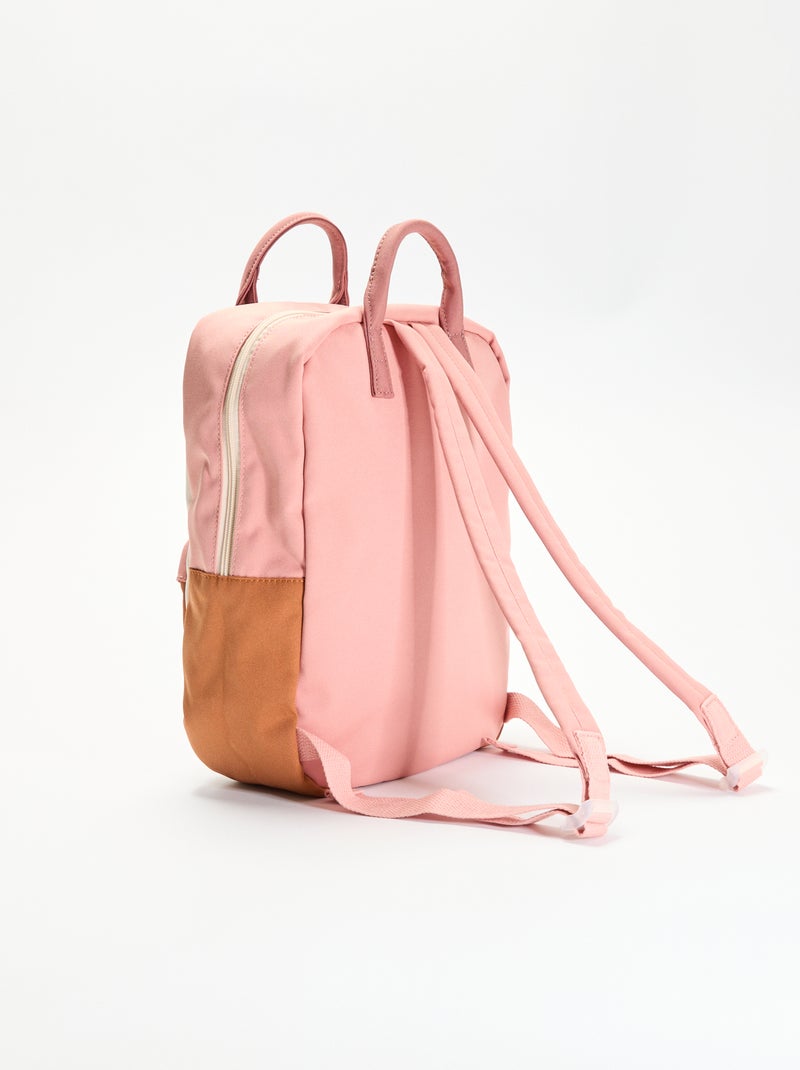 Mochila color block Bege - Kiabi